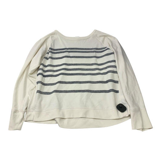 Top Long Sleeve By Gap In Cream & Grey, Size: L