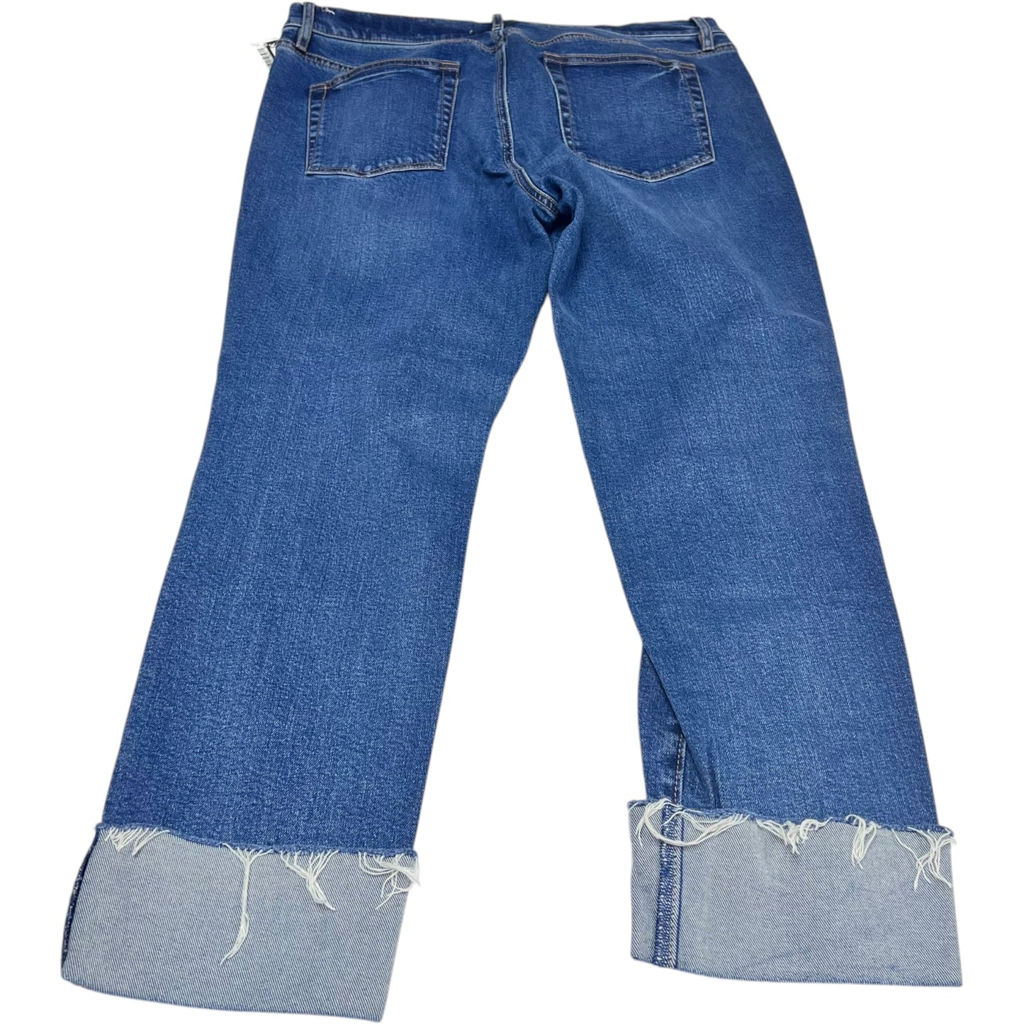 Jeans Straight By Loft In Blue Denim, Size: 12