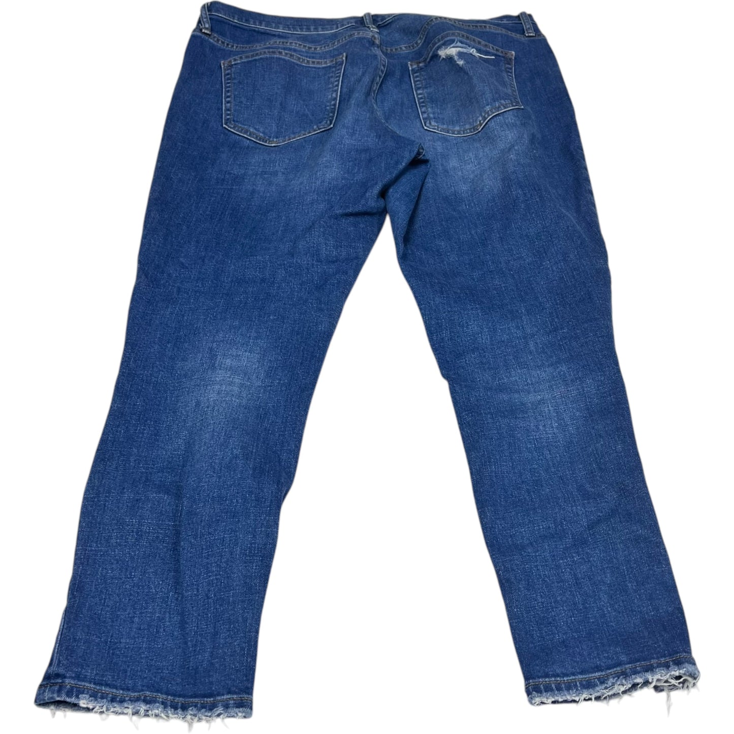 Jeans Straight By Gap In Blue Denim, Size: 12