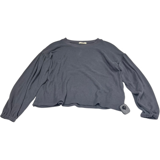 Top Long Sleeve Basic By Madewell In Grey, Size: Xs