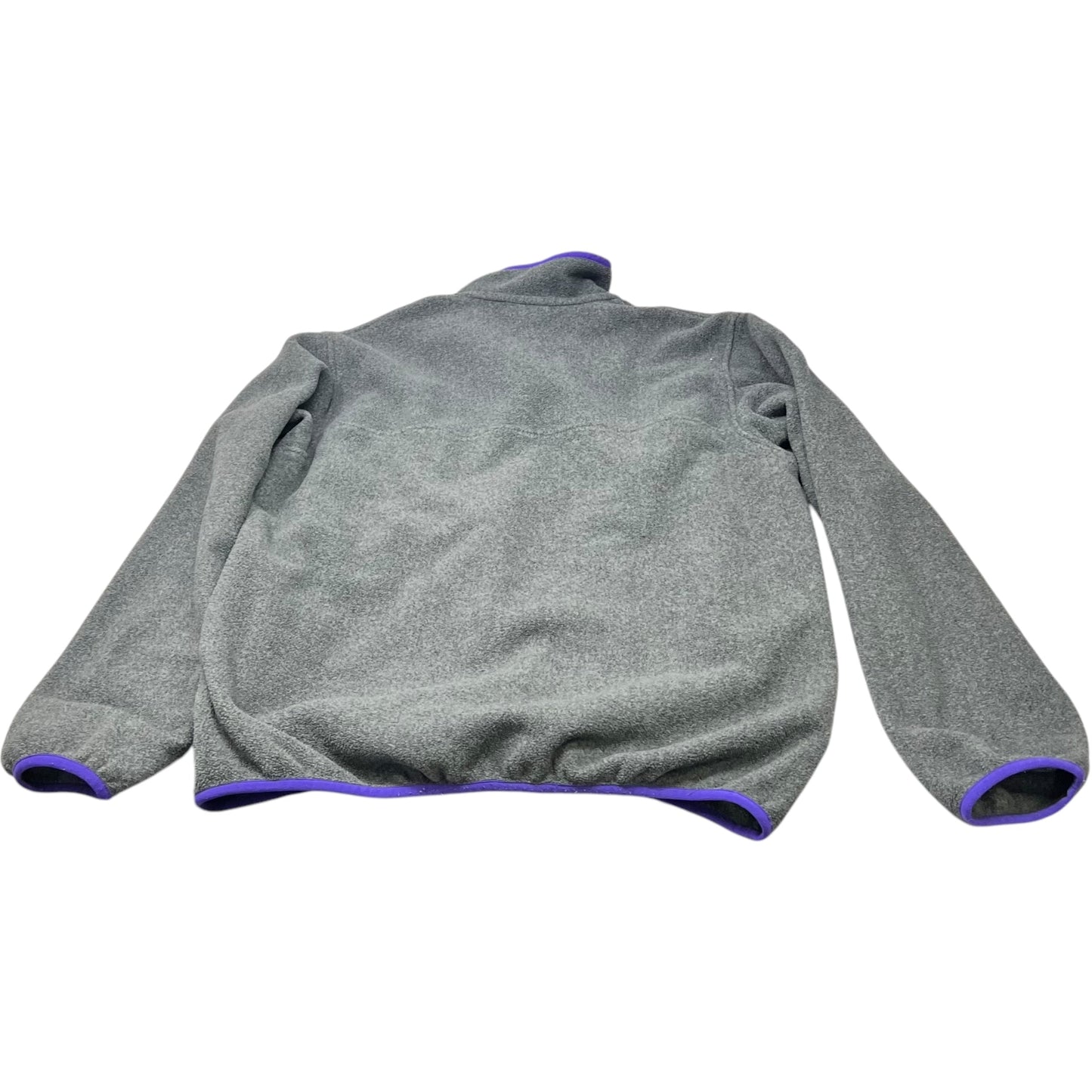 Sweatshirt Collar By Patagonia In Grey & Purple, Size: L