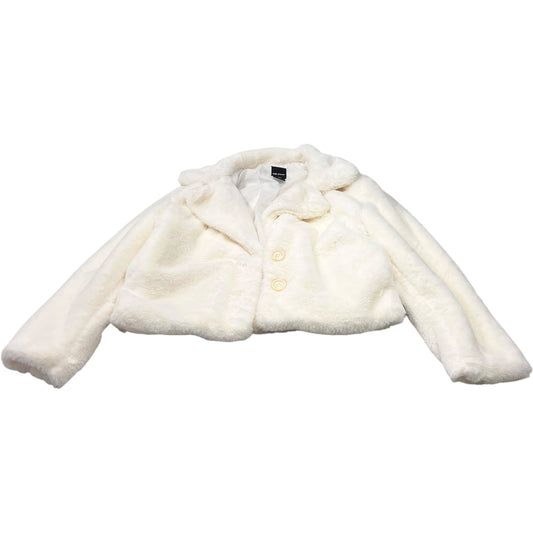 Coat Faux Fur & Sherpa By Me Jane In Ivory, Size: Xl