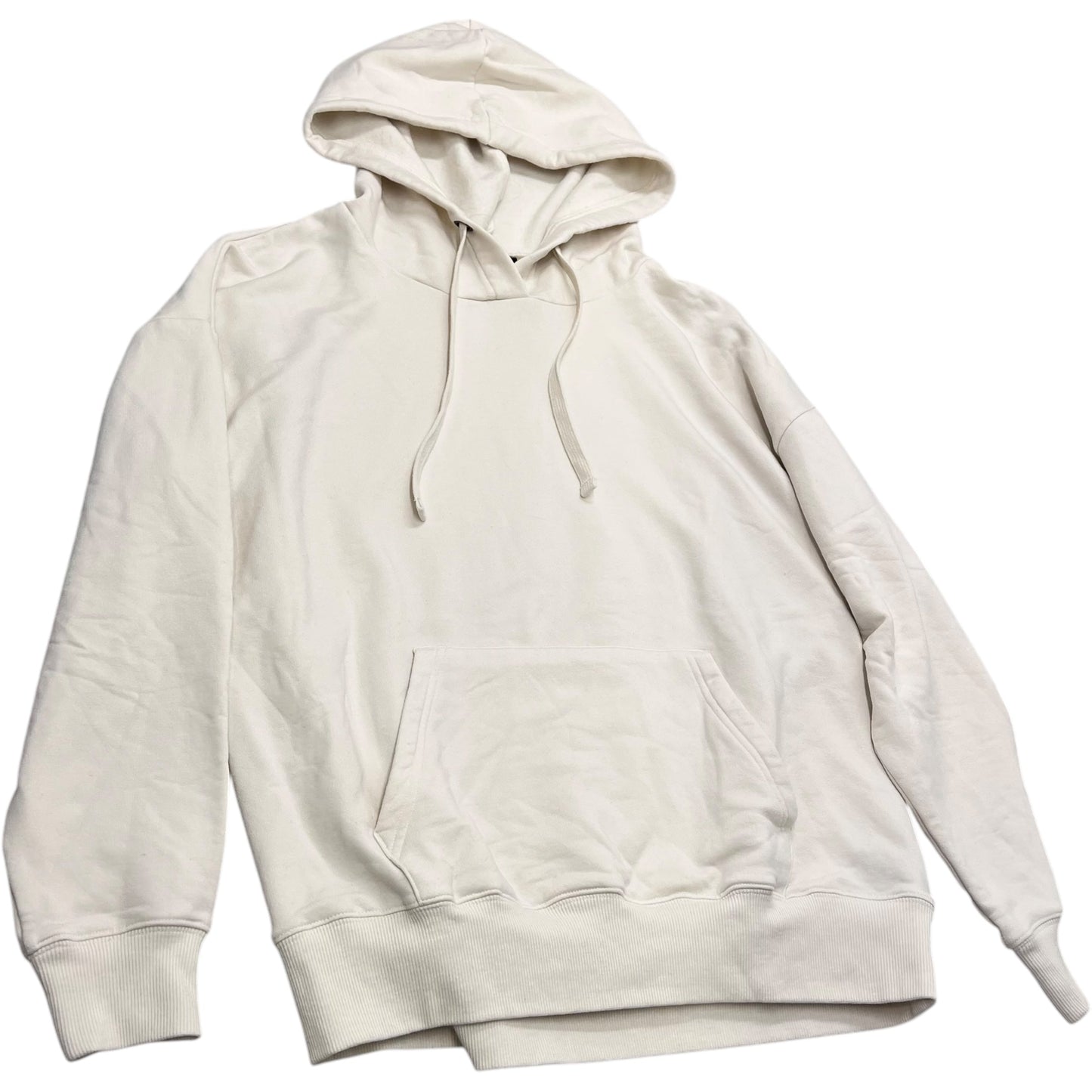 Sweatshirt Hoodie By Buffalo David Bitton In Cream, Size: M