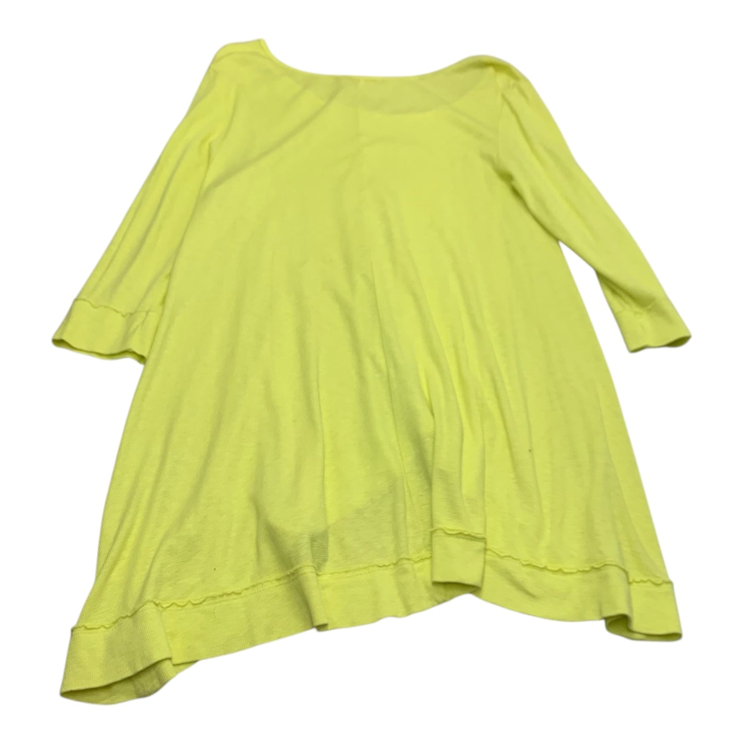 Tunic Long Sleeve By Fresh Produce In Yellow, Size: Osfm