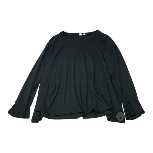 Top Long Sleeve Basic By Gap In Black, Size: Xl