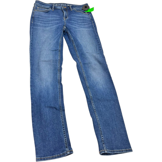 Jeans Skinny By Calvin Klein In Blue Denim, Size: 8