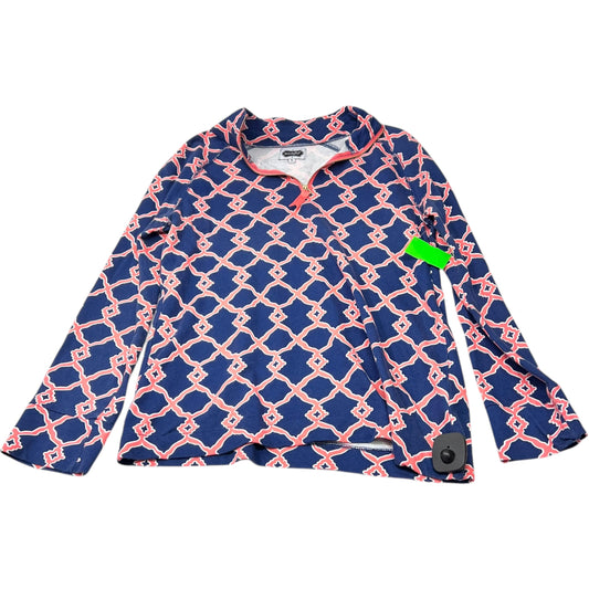 Top Long Sleeve By Mudpie In Blue & Pink, Size: S