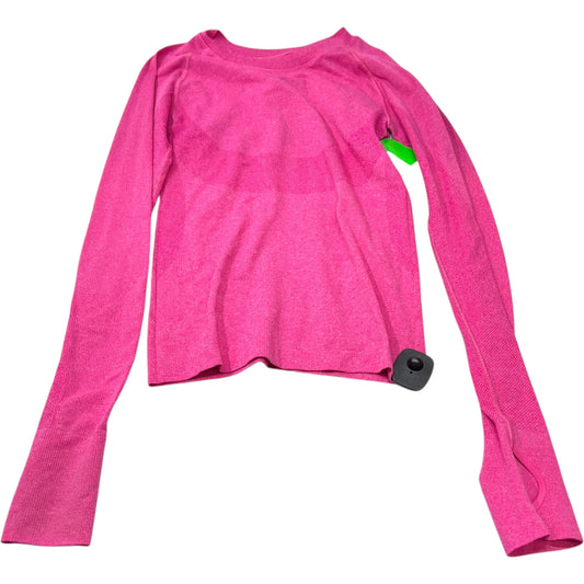 Athletic Top Long Sleeve Crewneck By Clothes Mentor In Pink, Size: M