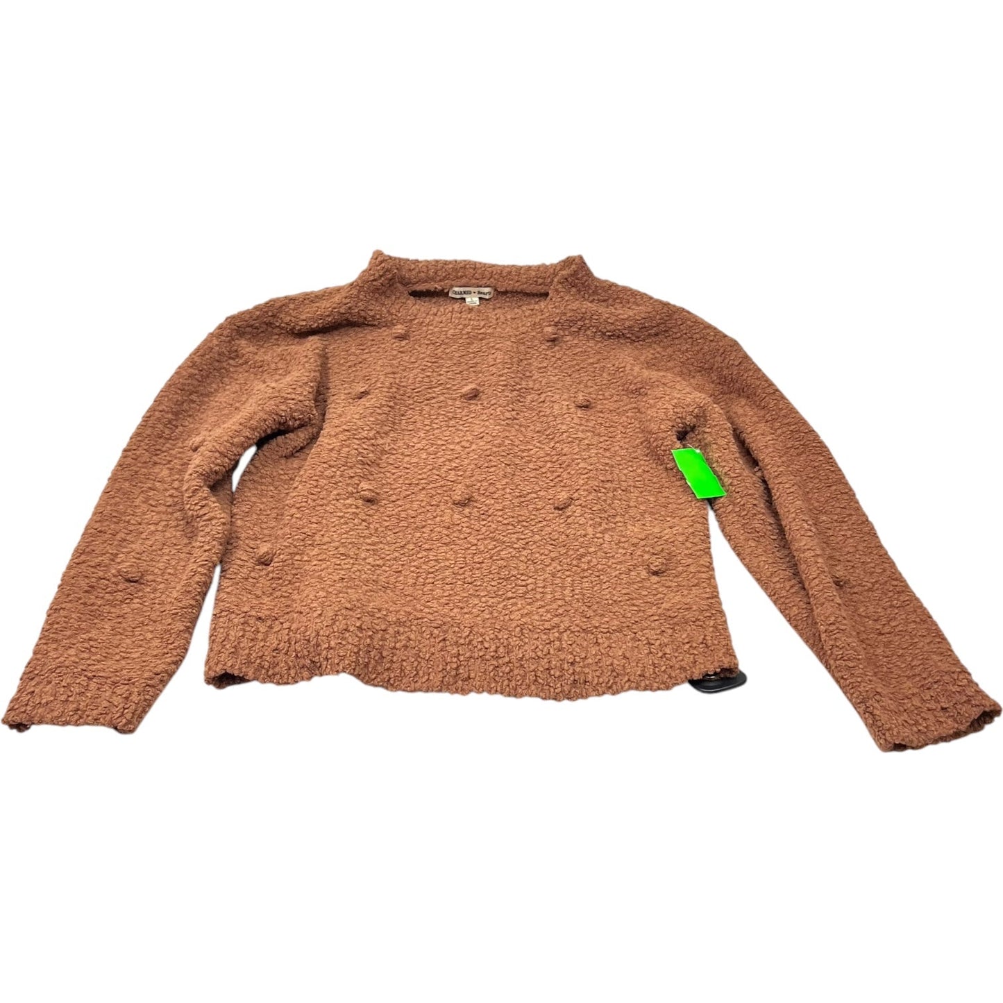 Sweater By Clothes Mentor In Brown, Size: L