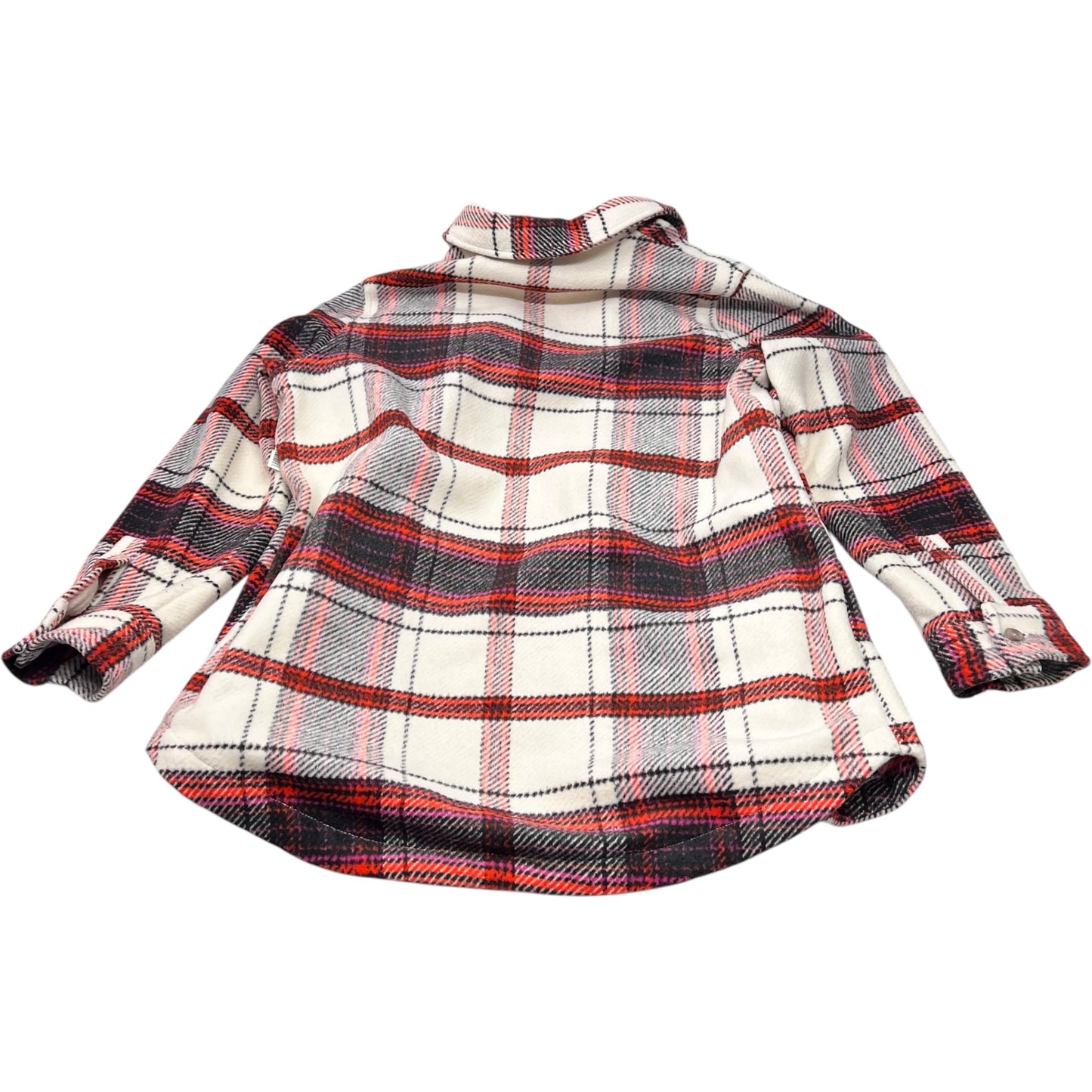 Jacket Shirt By Universal Thread In Plaid Pattern, Size: S