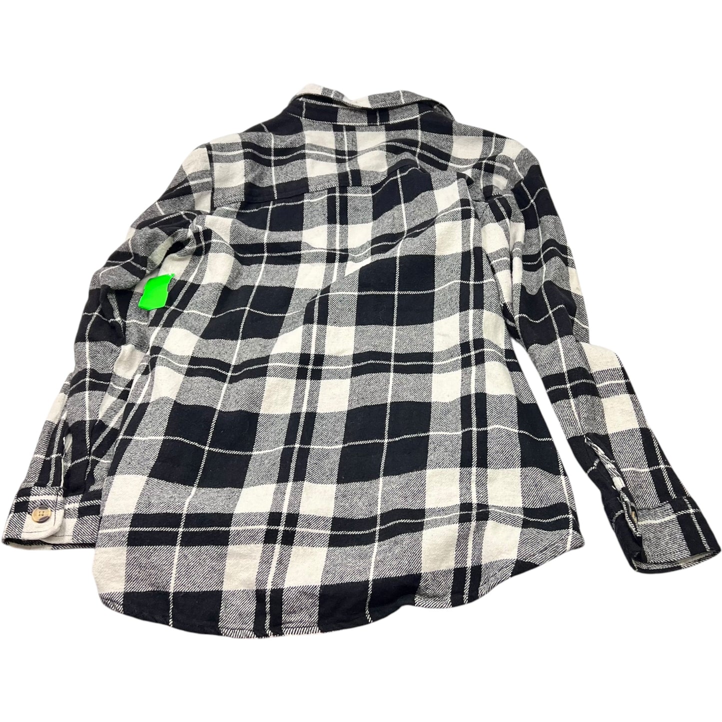 Jacket Shirt By Beachlunchlounge In Plaid Pattern, Size: Xs