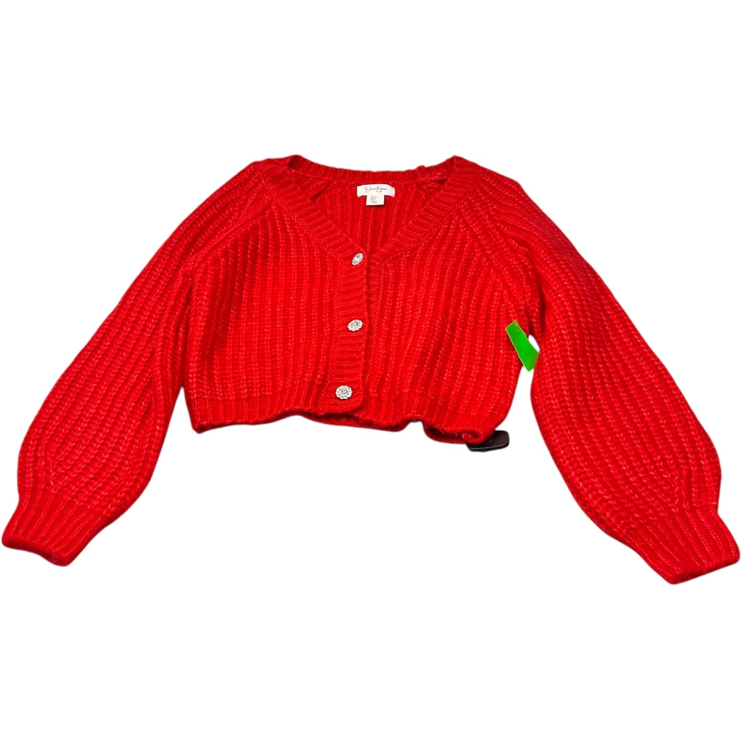 Sweater Cardigan By Jessica Simpson In Red, Size: S