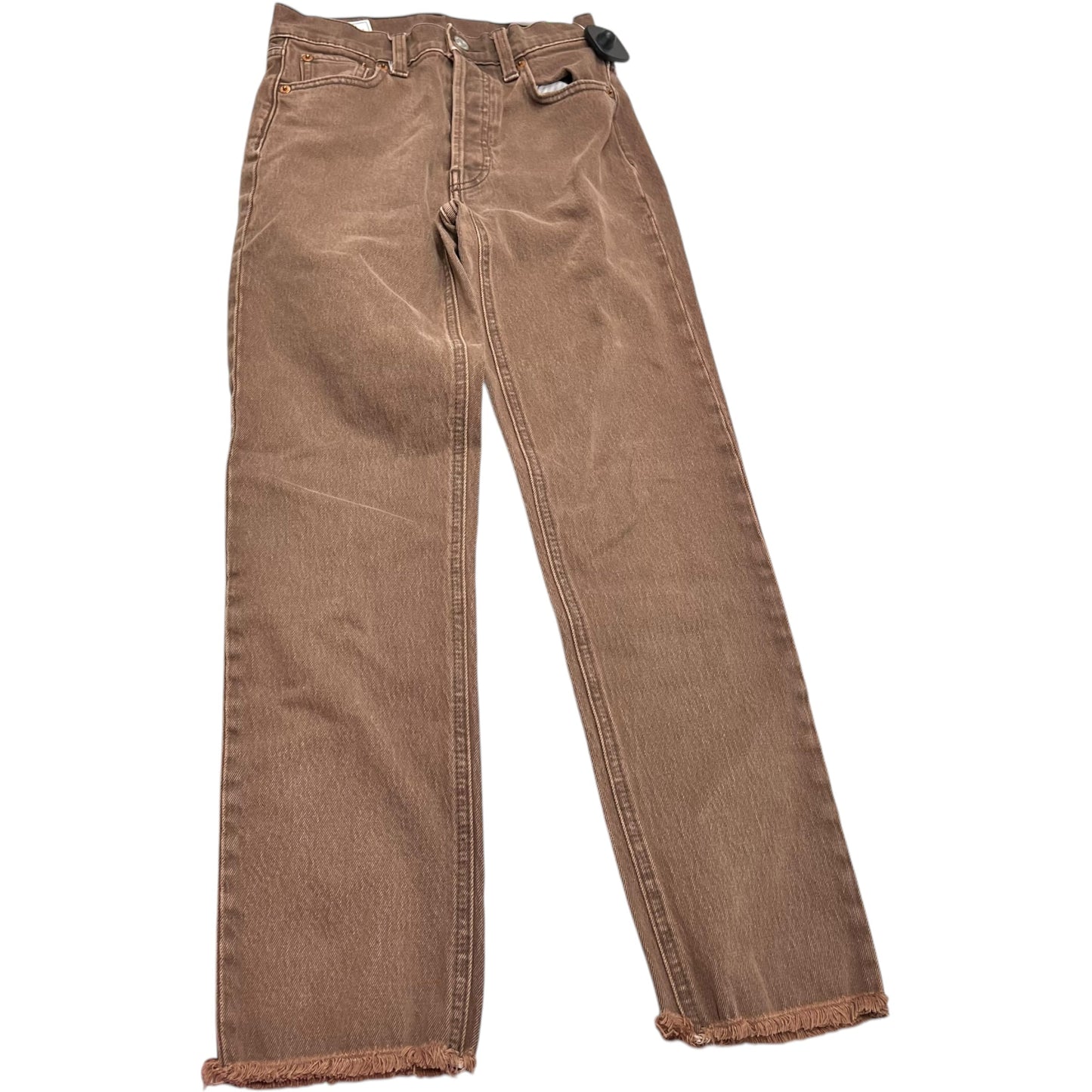 Jeans Straight By Gap In Brown Denim, Size: 0