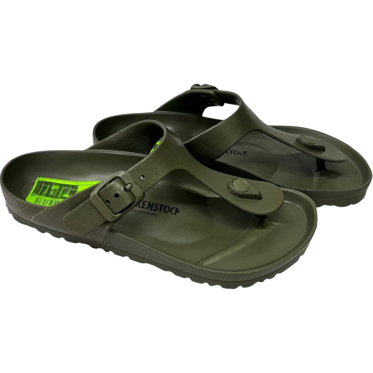 Sandals Flats By Birkenstock In Green, Size: 6.5