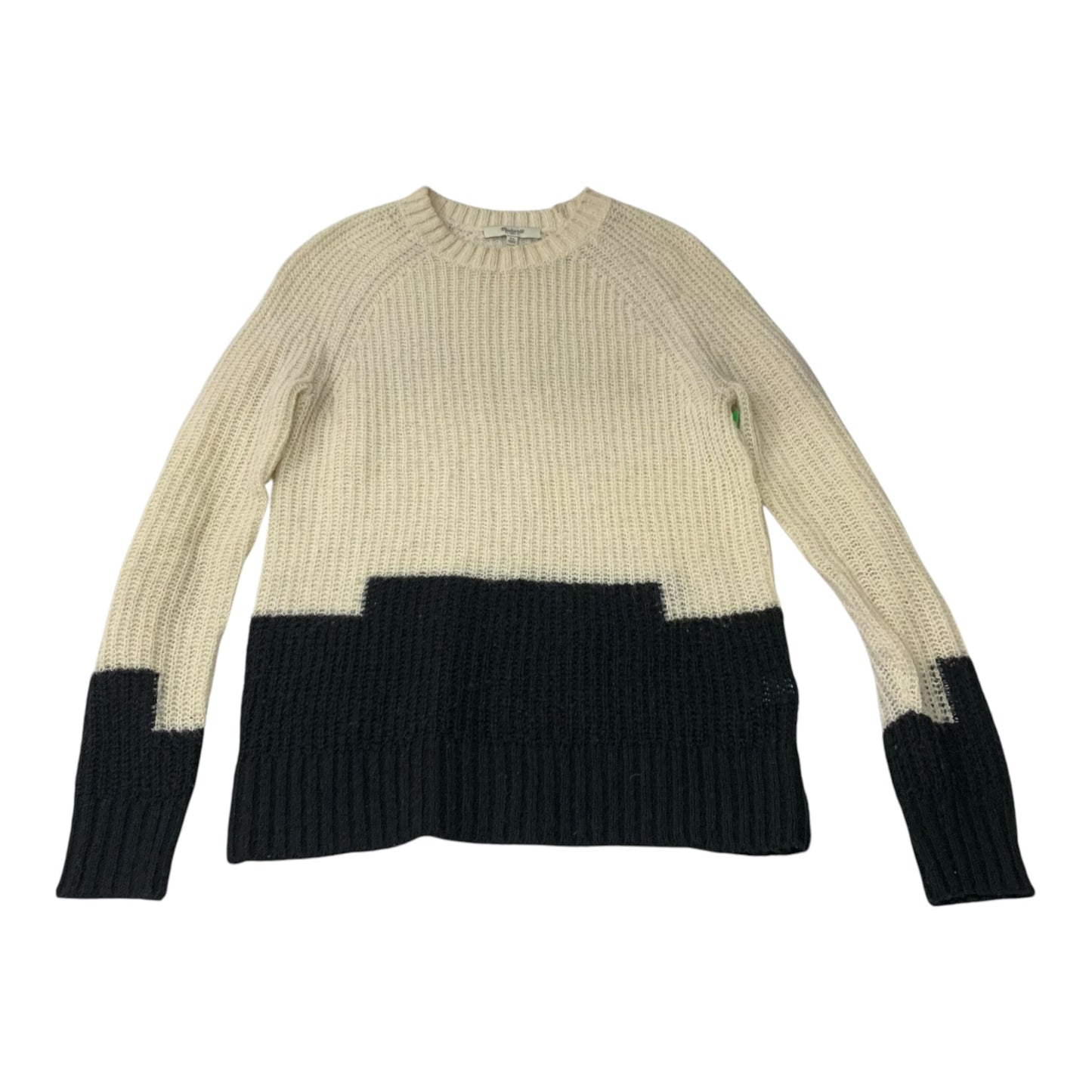 Sweater By Madewell In Black & Cream, Size: Xs