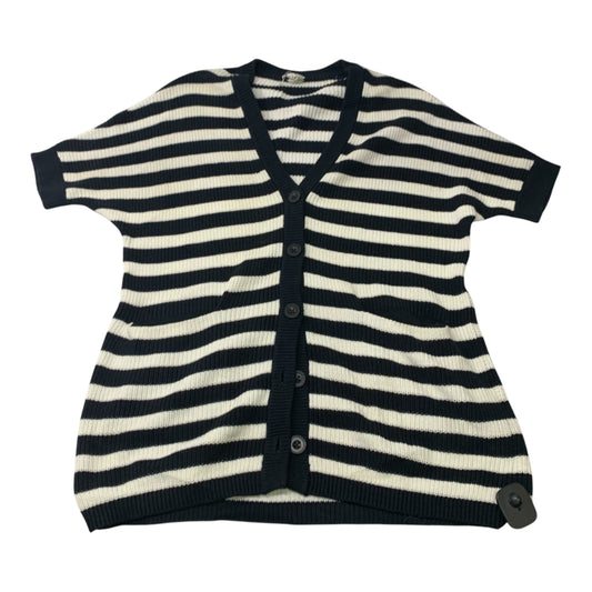 Sweater Cardigan By Cabi In Striped Pattern, Size: Xs