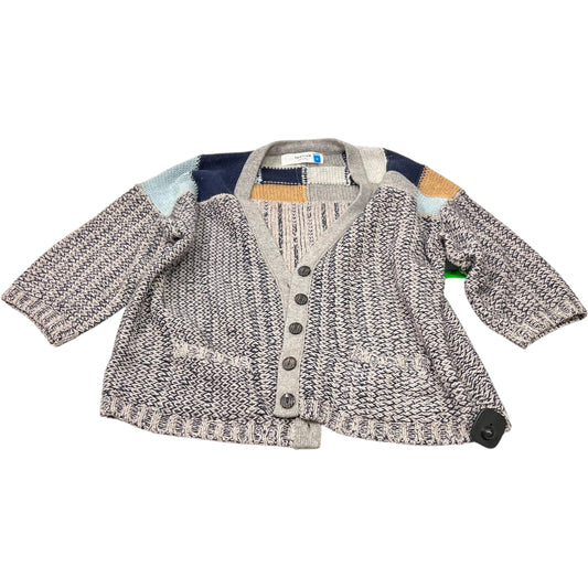 Sweater Cardigan By Sparrow In Grey, Size: M