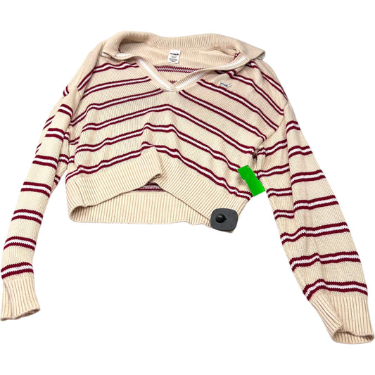 Sweater By Pink In Red & Tan, Size: Xs