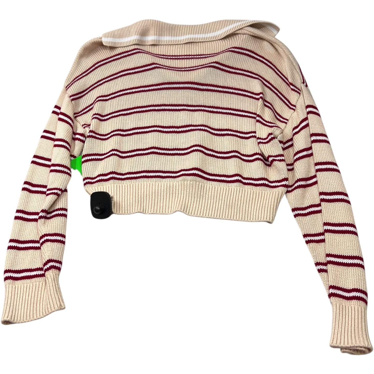 Sweater By Pink In Red & Tan, Size: Xs