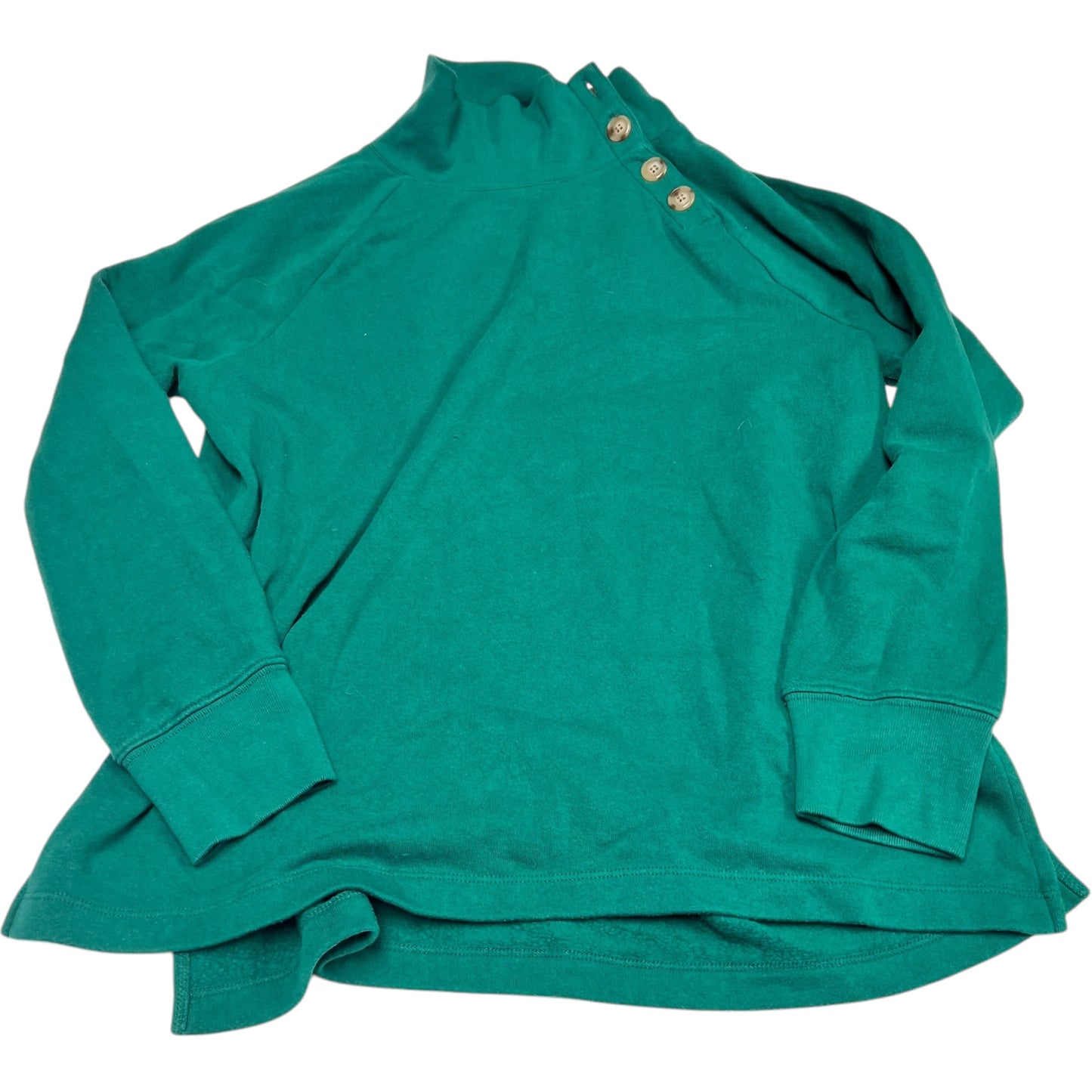 Top Long Sleeve By J. Crew In Green, Size: M