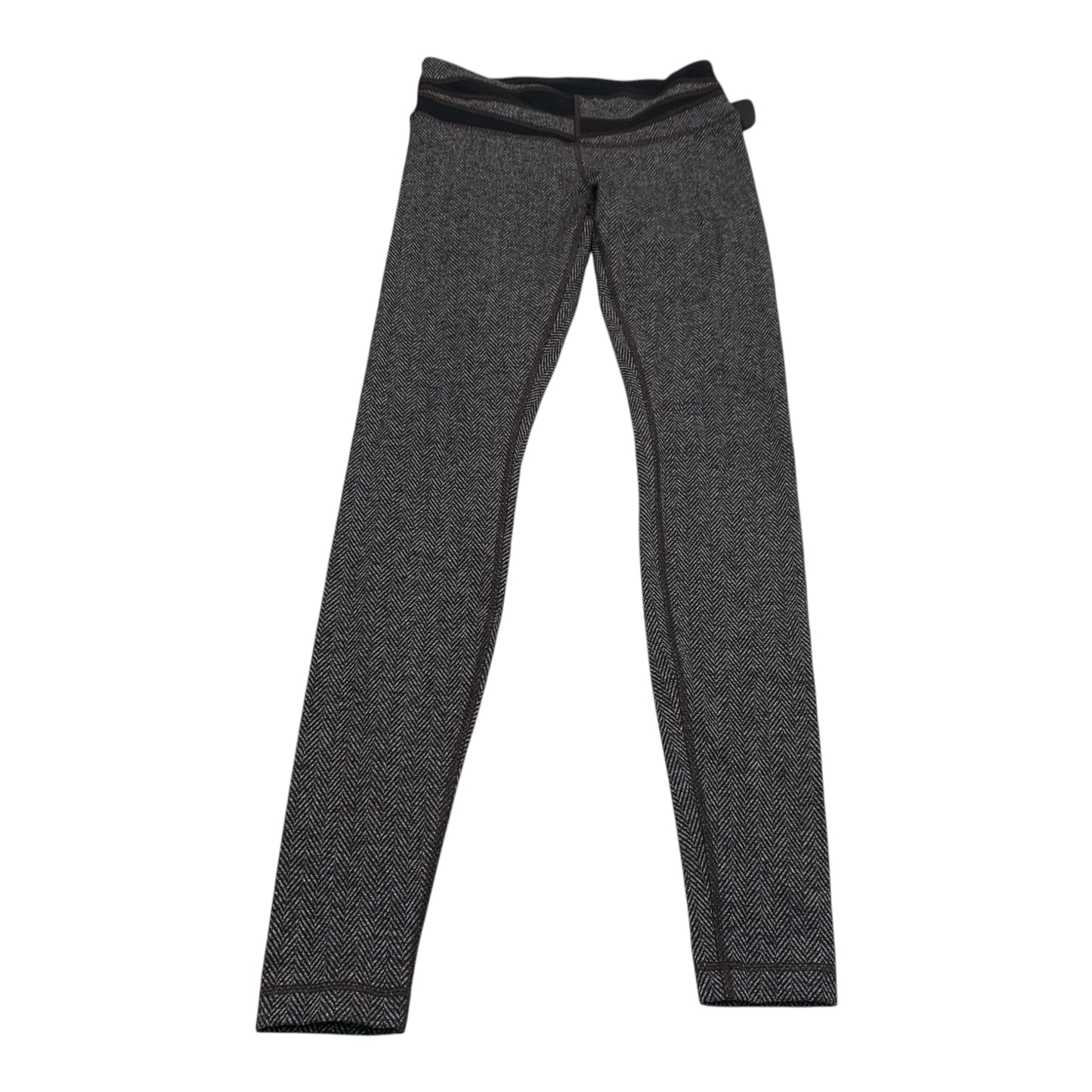 Athletic Leggings By Lululemon In Black & Brown, Size: S