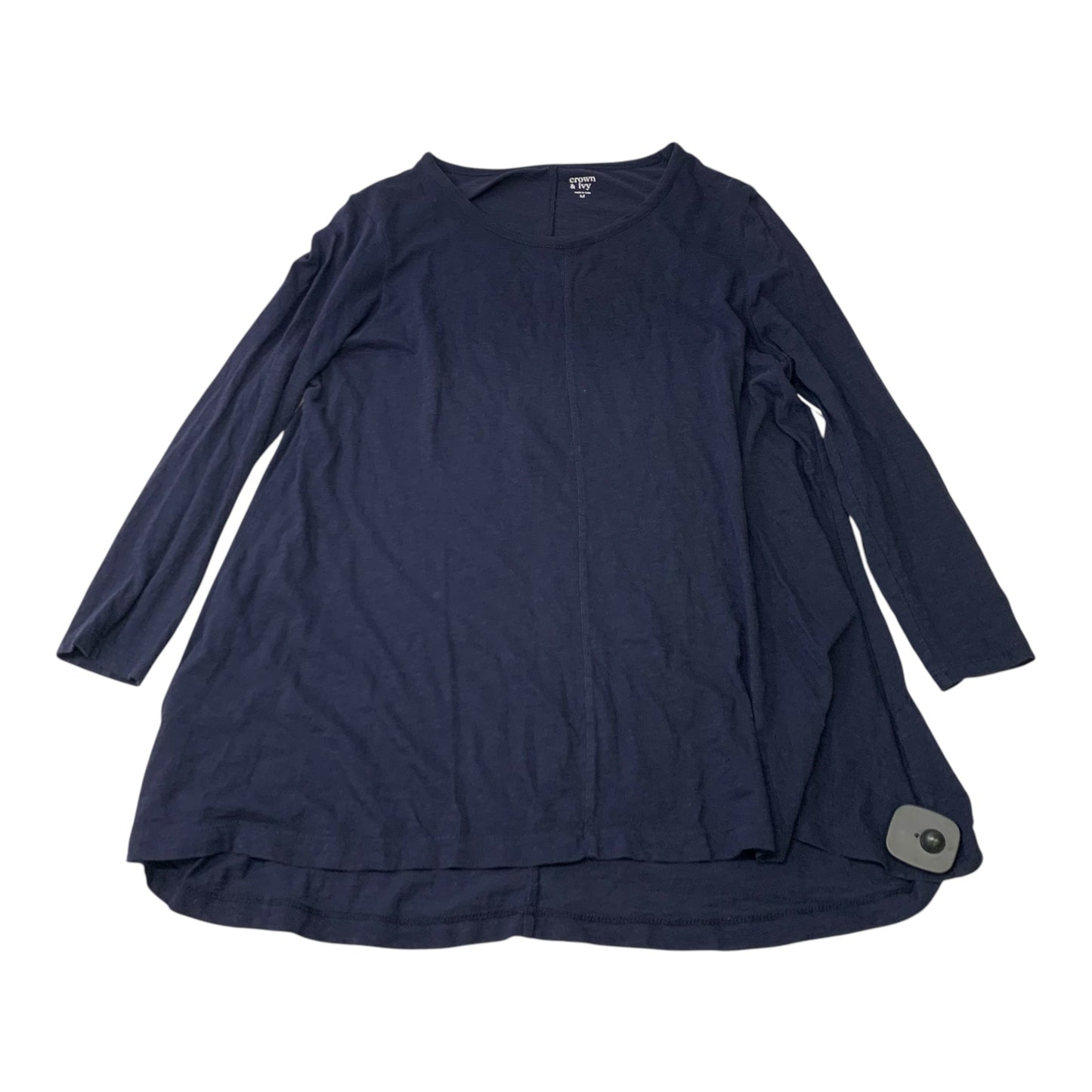 Top 3/4 Sleeve Basic By Crown And Ivy In Navy, Size: M