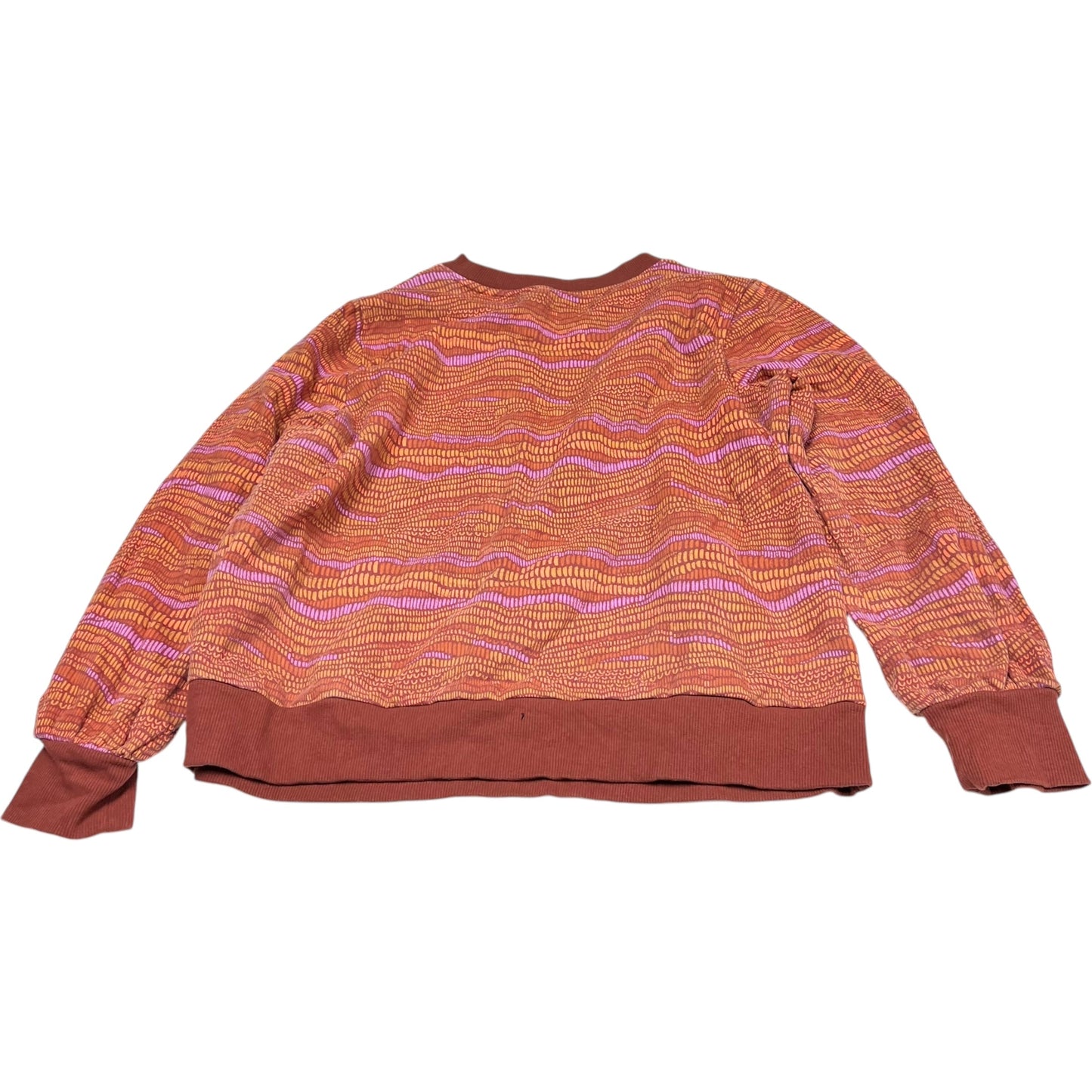 Top Long Sleeve By Target In Orange & Purple, Size: L