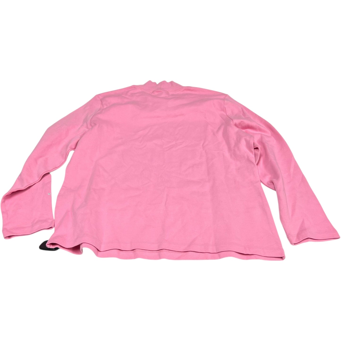 Top Long Sleeve Basic By Karen Scott In Pink, Size: Xlp