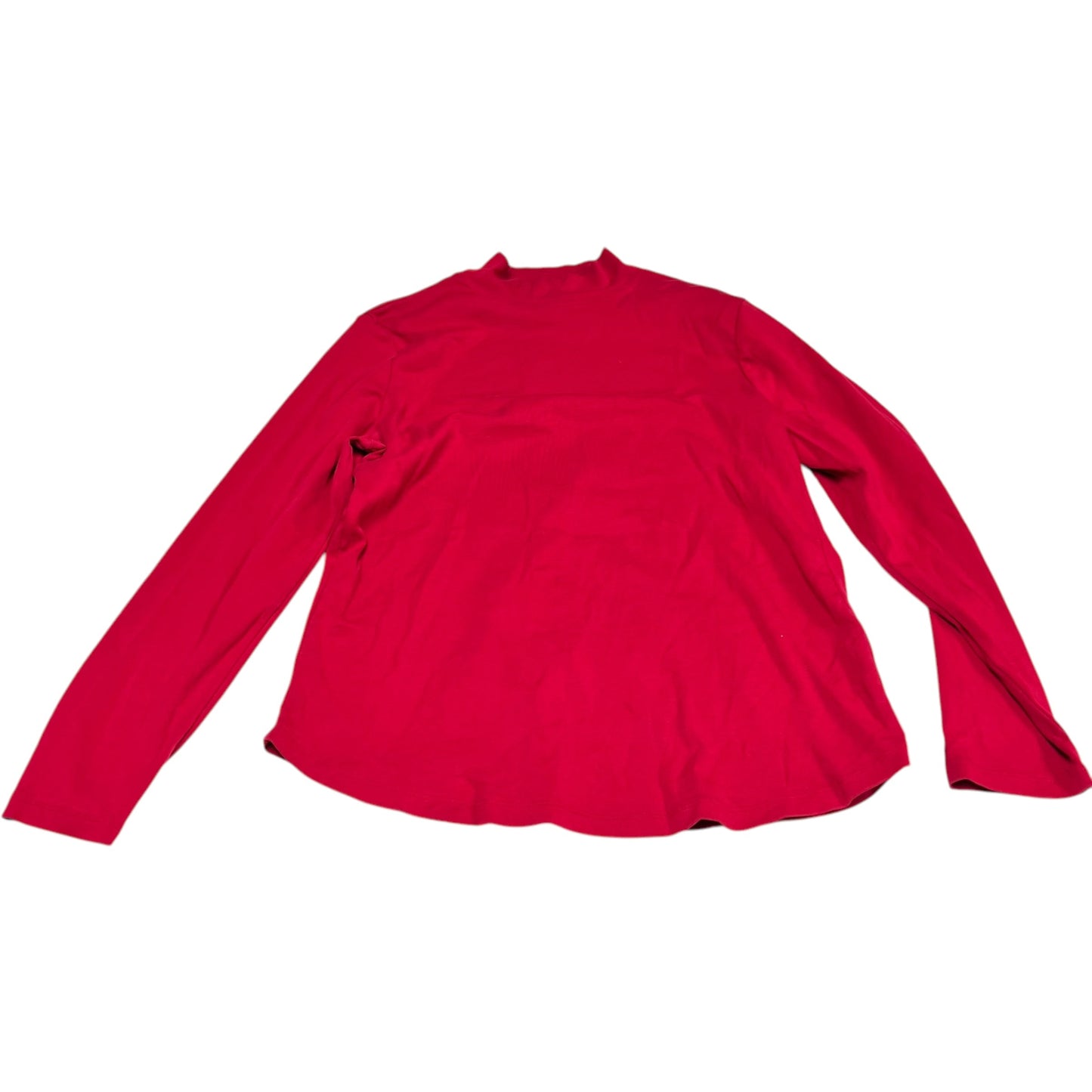 Top Long Sleeve Basic By Charter Club In Red, Size: L