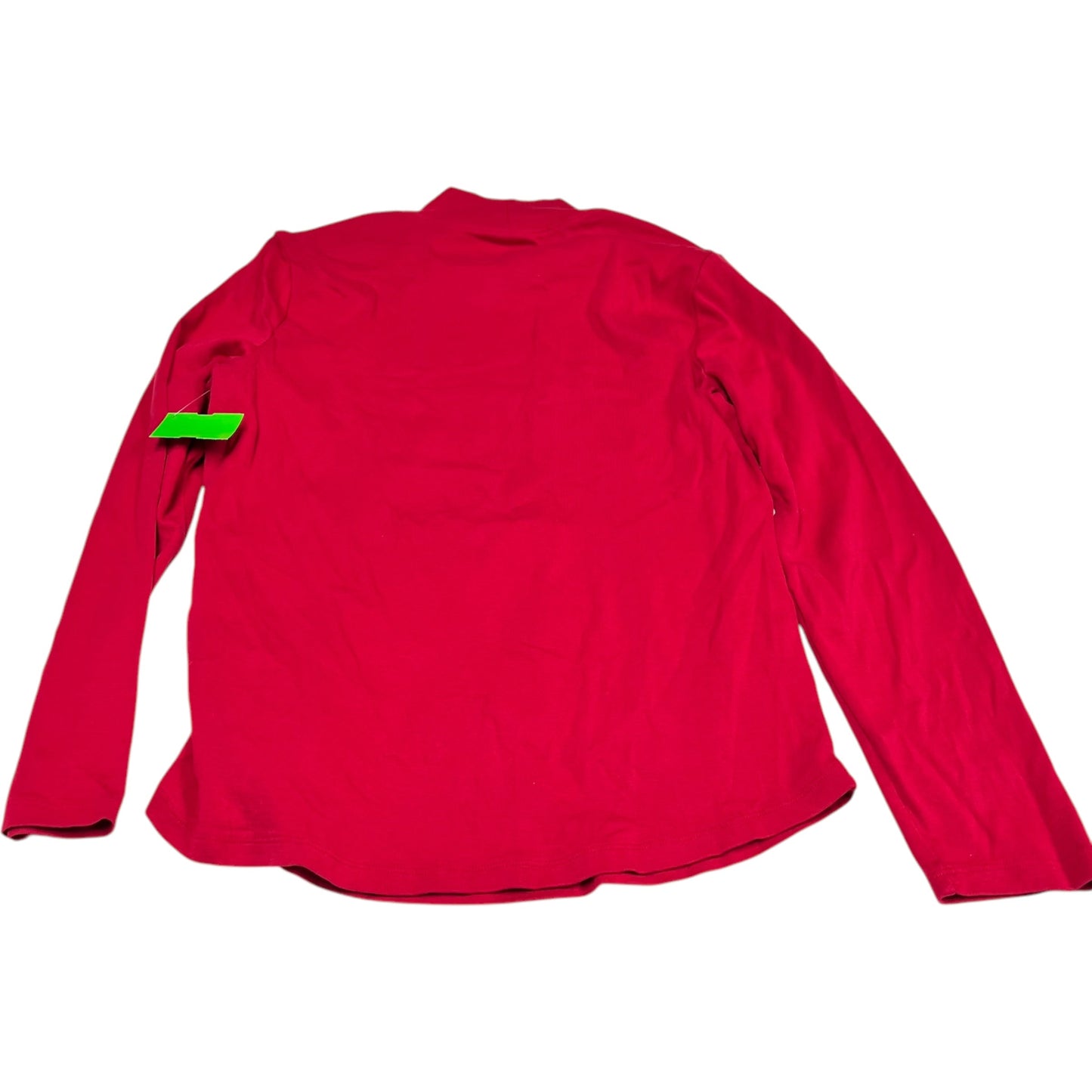 Top Long Sleeve Basic By Charter Club In Red, Size: L