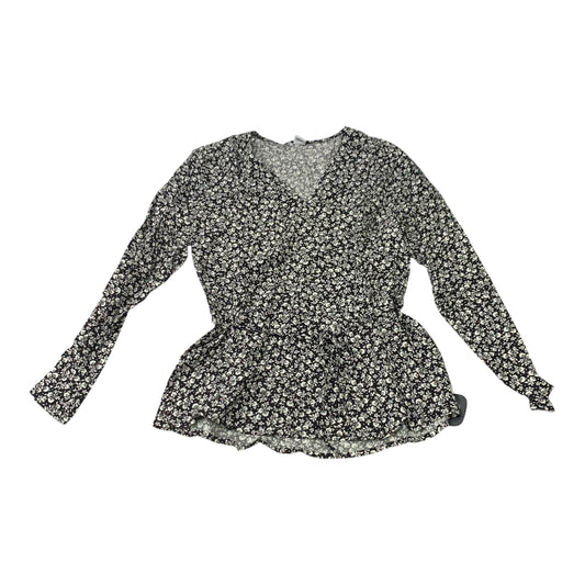 Top Long Sleeve By Old Navy In Black & White, Size: Xs