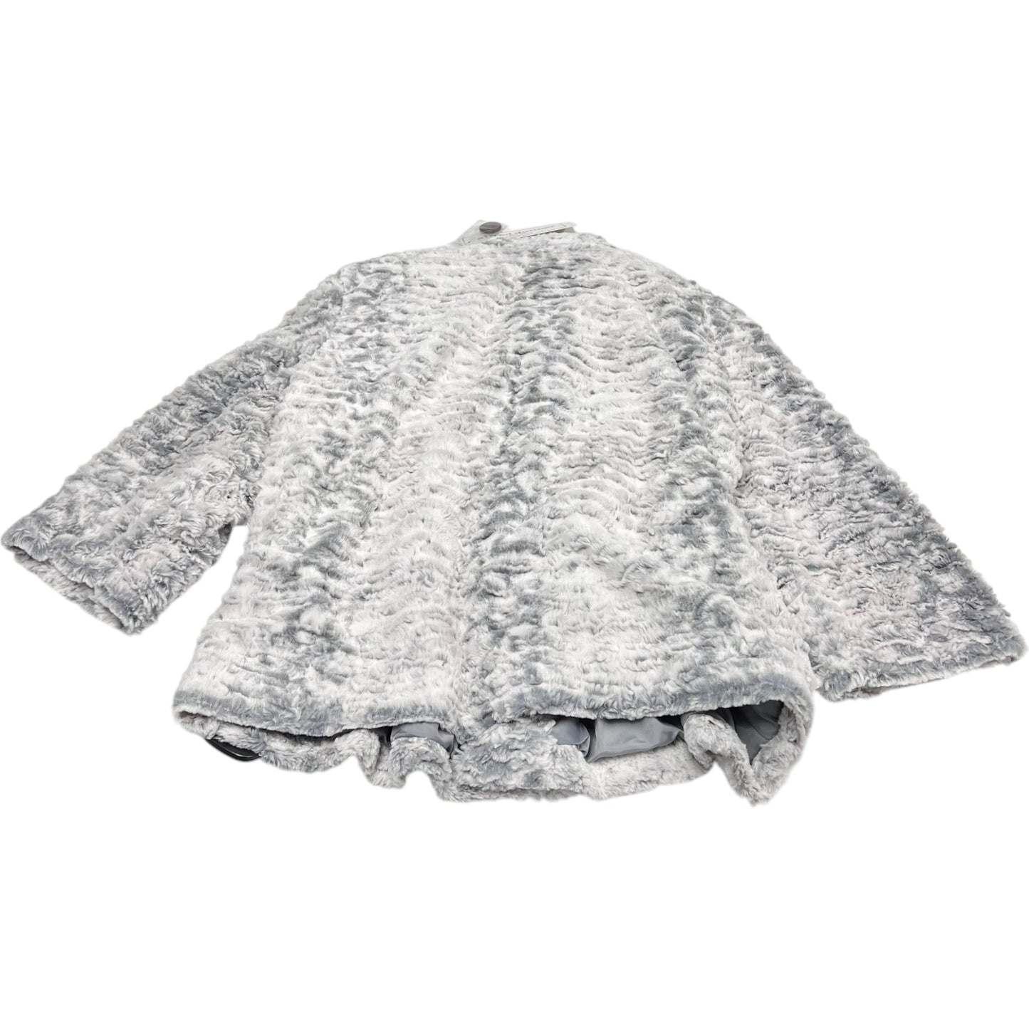 Sweater Cardigan By Alfred Dunner In Grey, Size: Lp