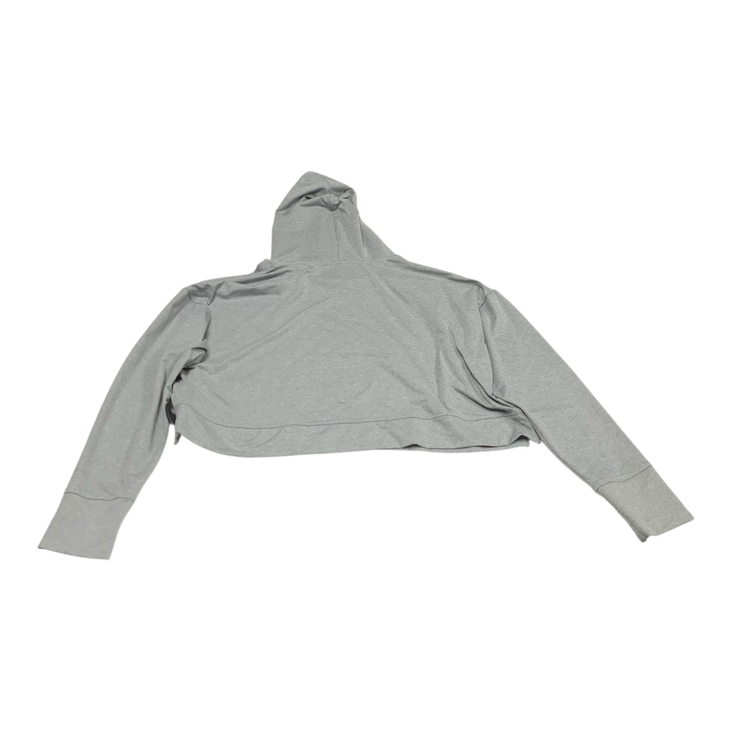 Athletic Top Long Sleeve Hoodie By Fabletics In Grey, Size: M