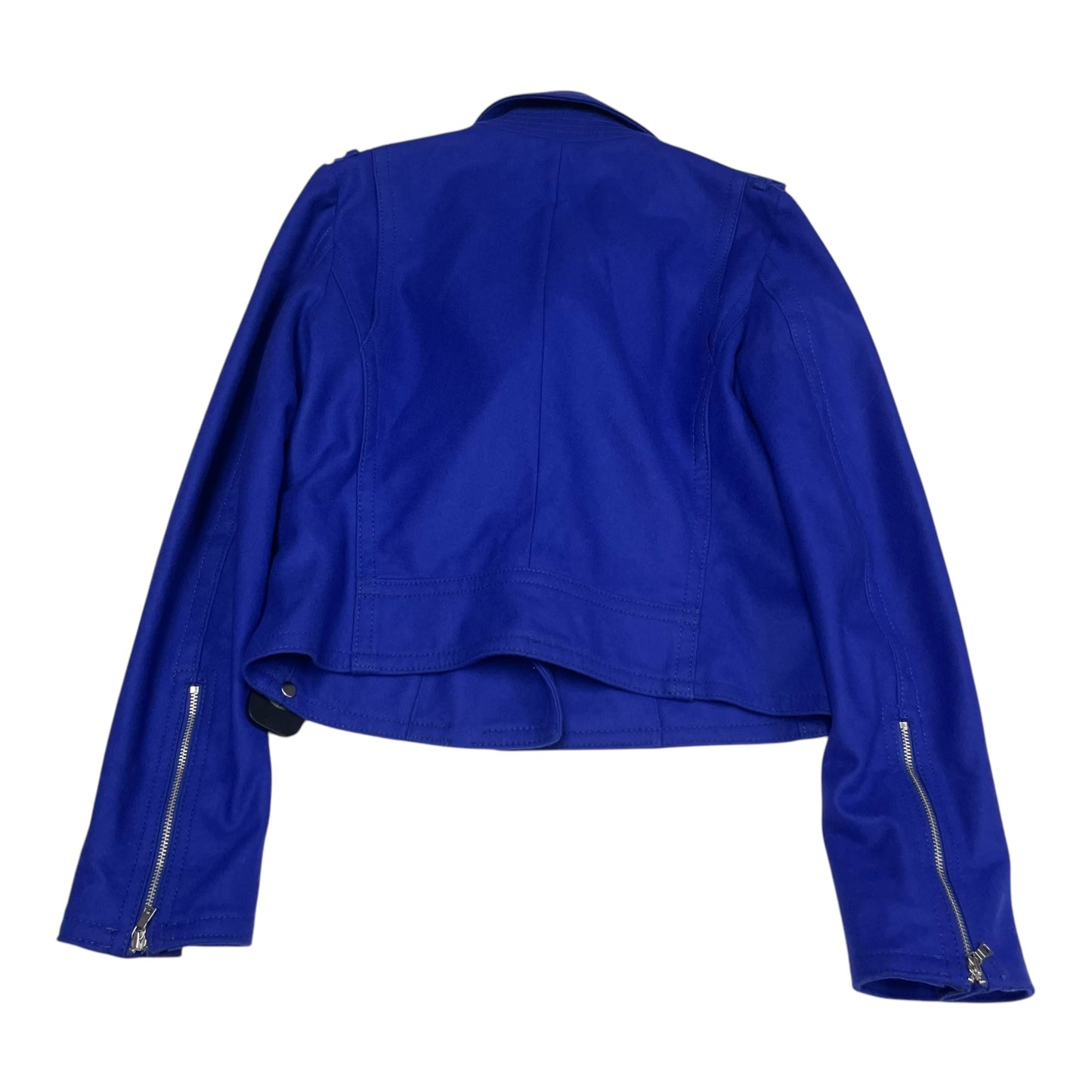 Jacket Moto By Gap In Blue, Size: S