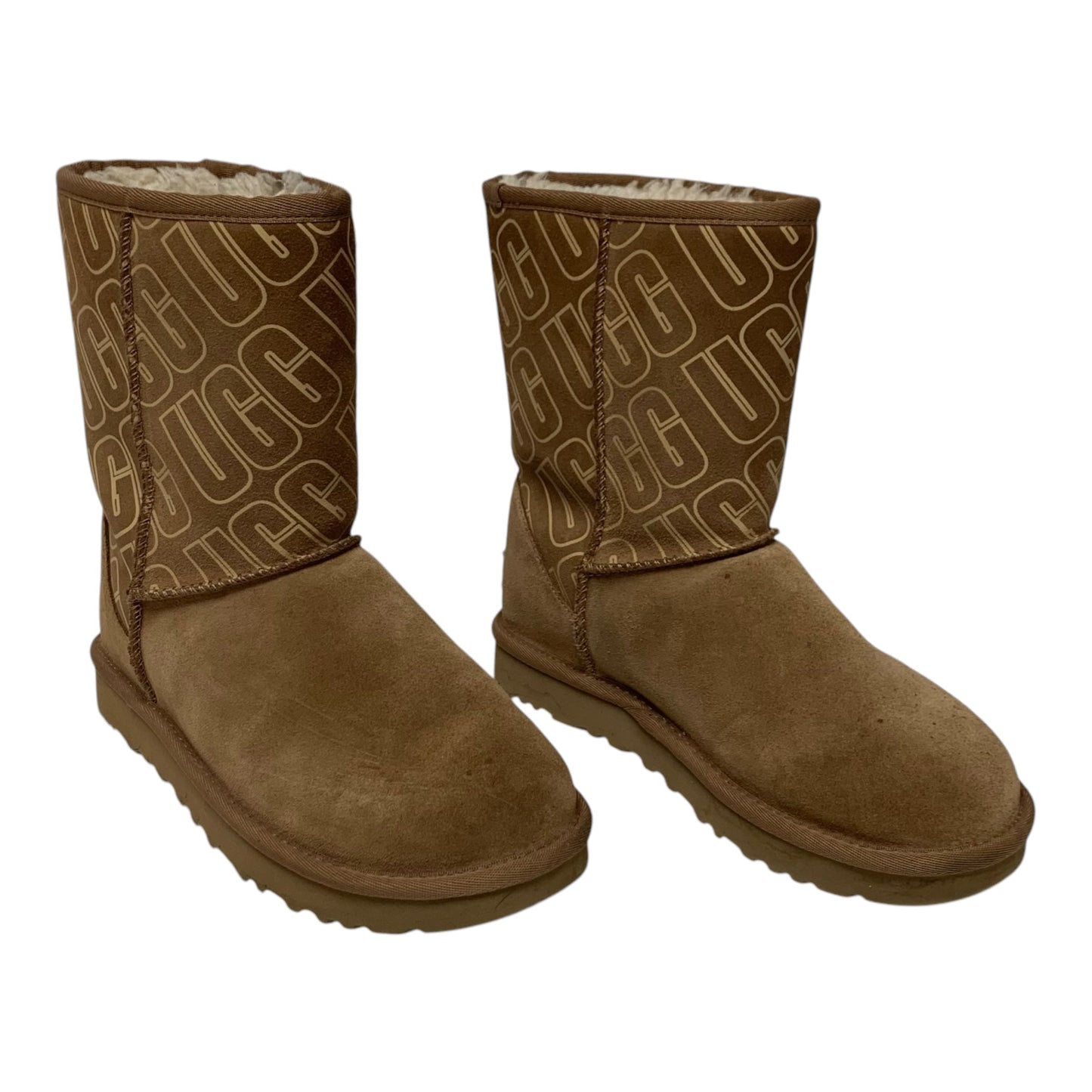 Boots Designer By Ugg In Tan, Size: 6