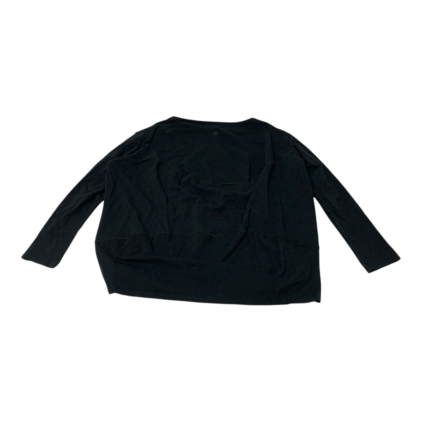 Athletic Top Long Sleeve Crewneck By Lululemon In Black, Size: Xs