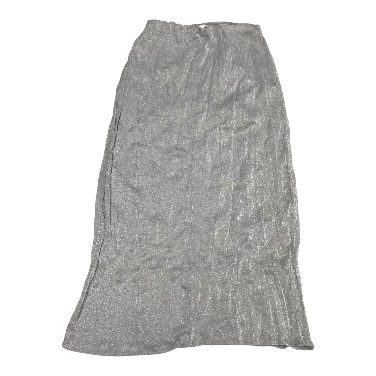 Skirt Midi By Zara In Silver, Size: S