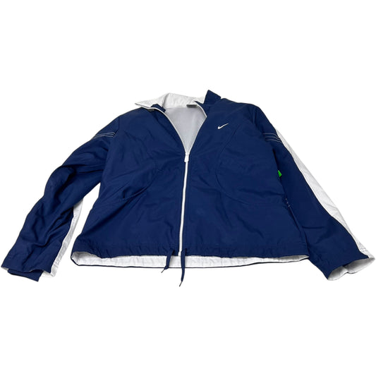 Athletic Jacket By Nike Apparel In Navy, Size: M