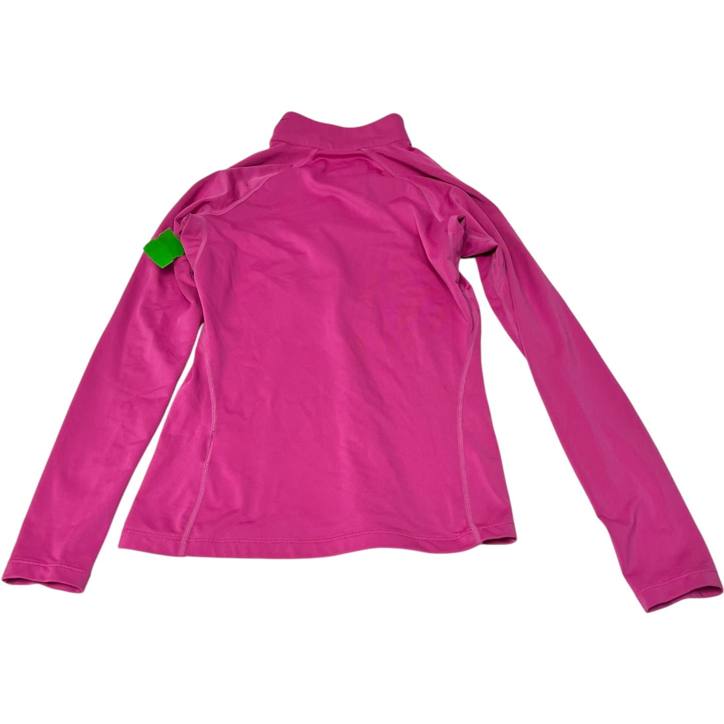 Athletic Top Long Sleeve Collar By Nike Apparel In Pink, Size: S