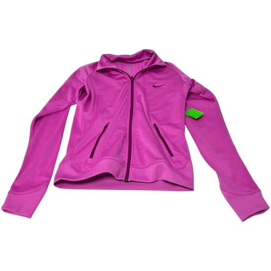 Athletic Jacket By Nike Apparel In Pink, Size: M