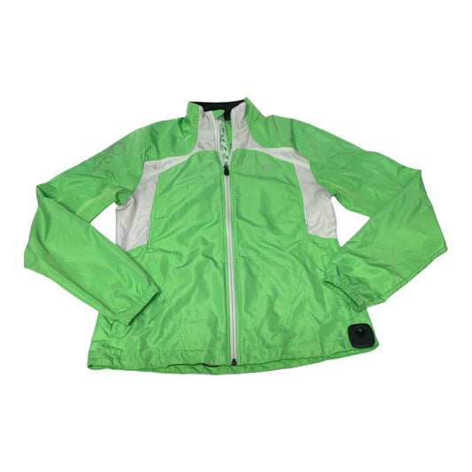 Athletic Jacket By Brooks In Green, Size: M