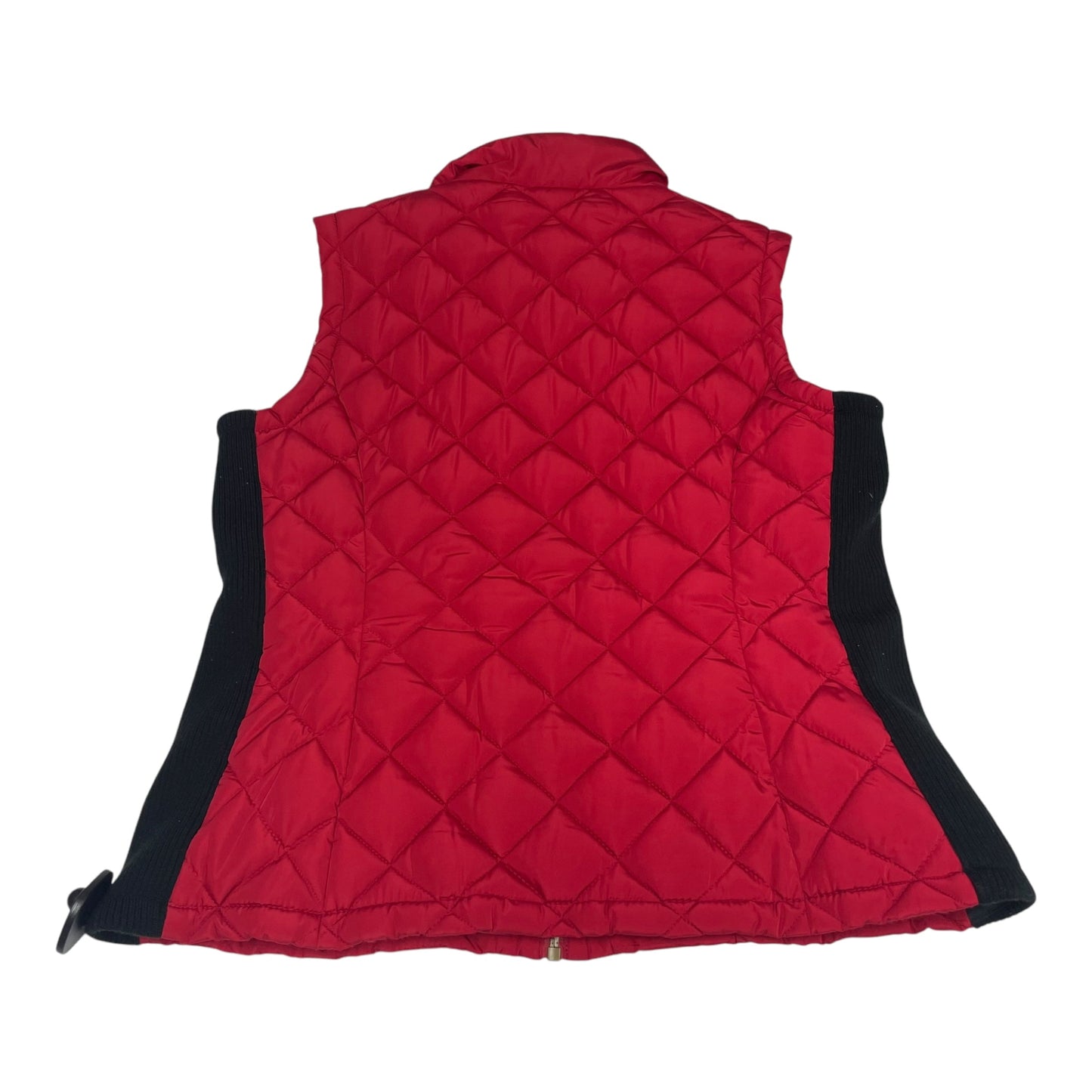 Vest Puffer & Quilted By Calvin Klein In Red, Size: M