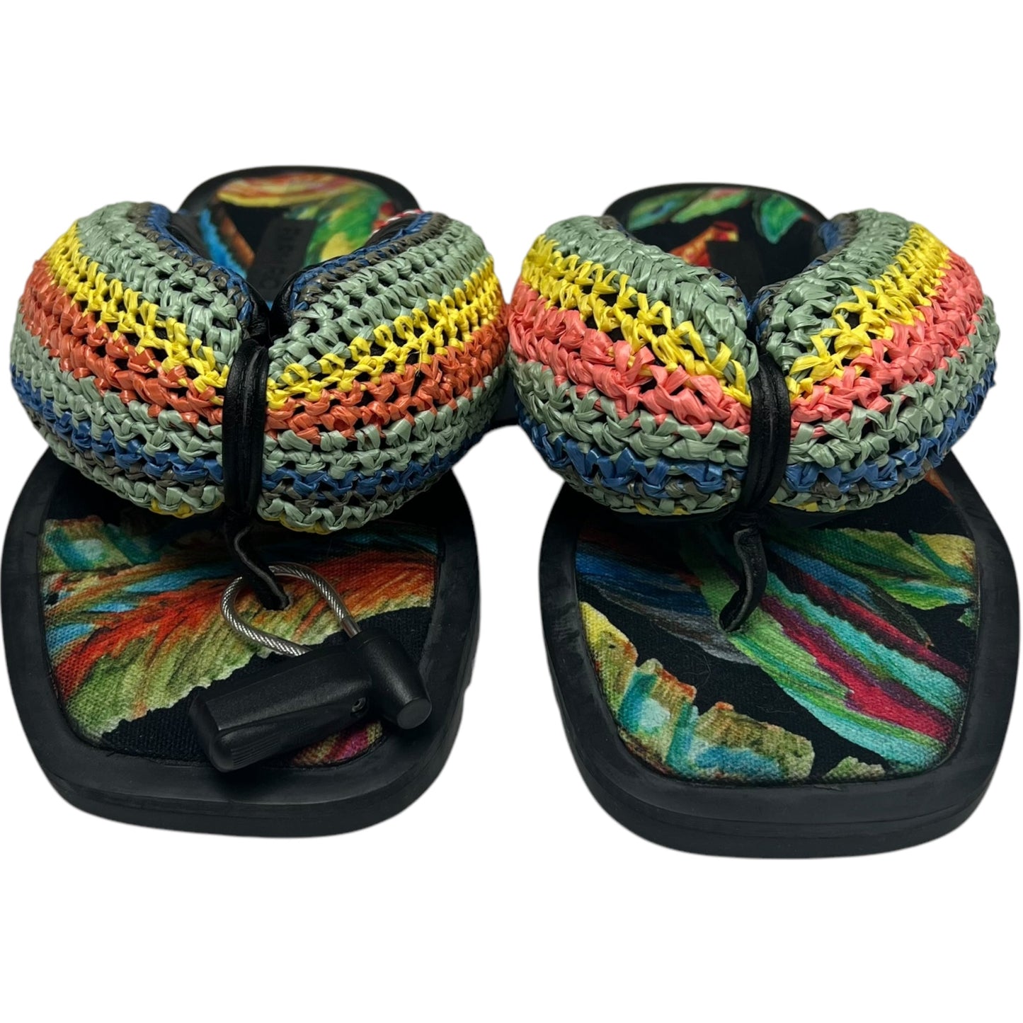 Sandals Flip Flops By Farm Rio In Multi-colored, Size: 9