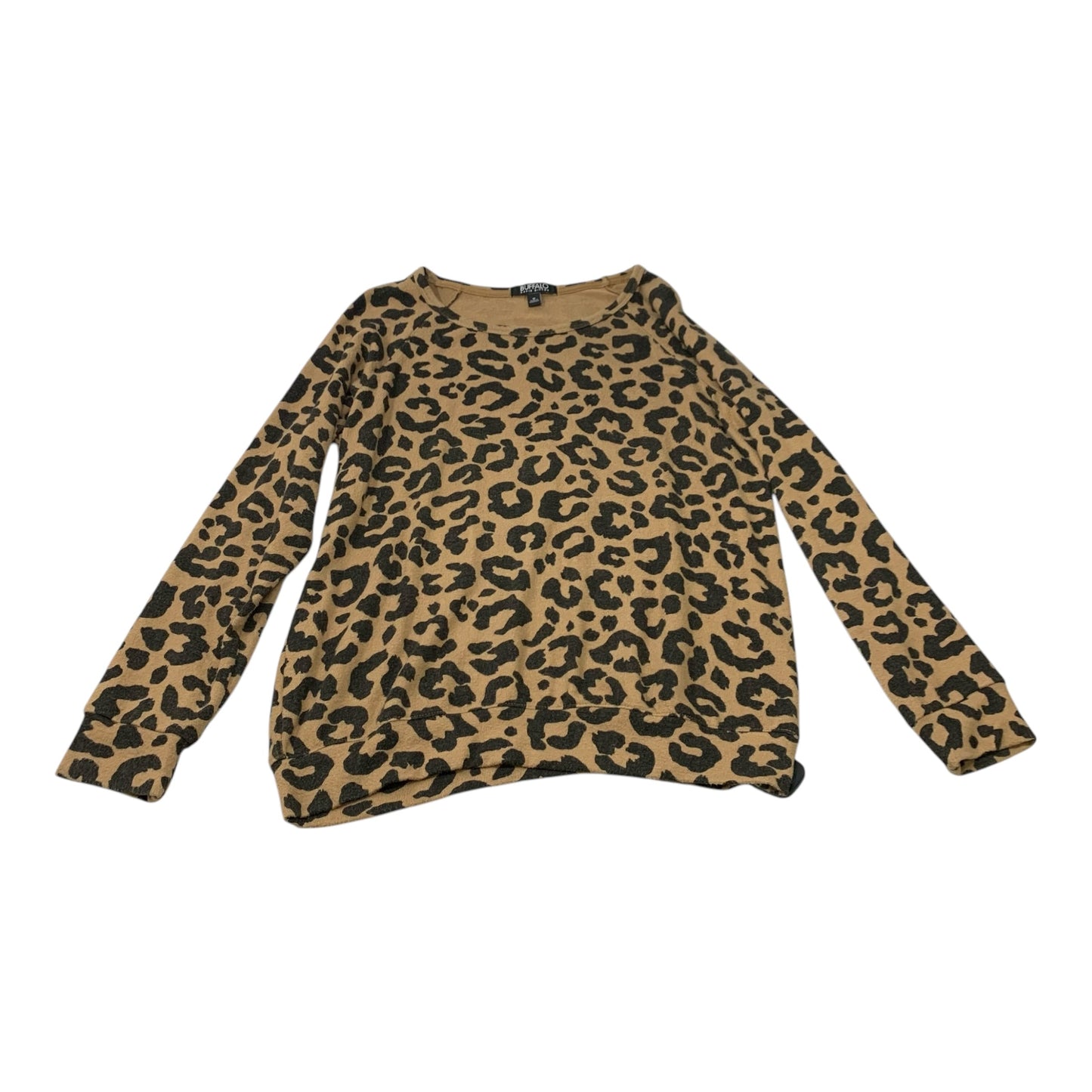 Top Long Sleeve By Buffalo David Bitton In Animal Print, Size: M