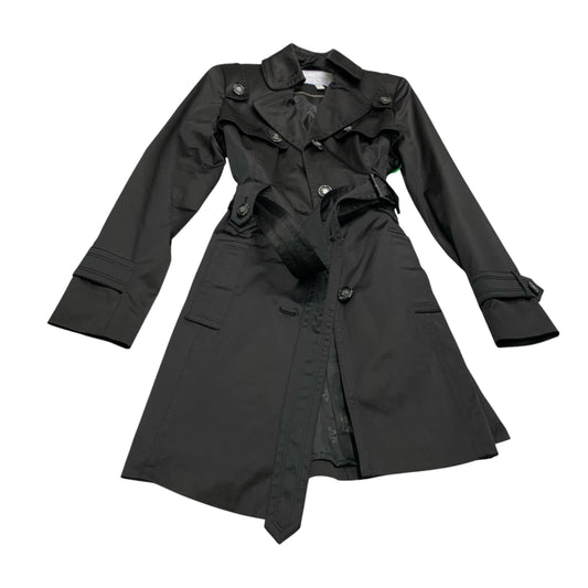 Coat Trench Coat By Jessica Simpson In Black, Size: S