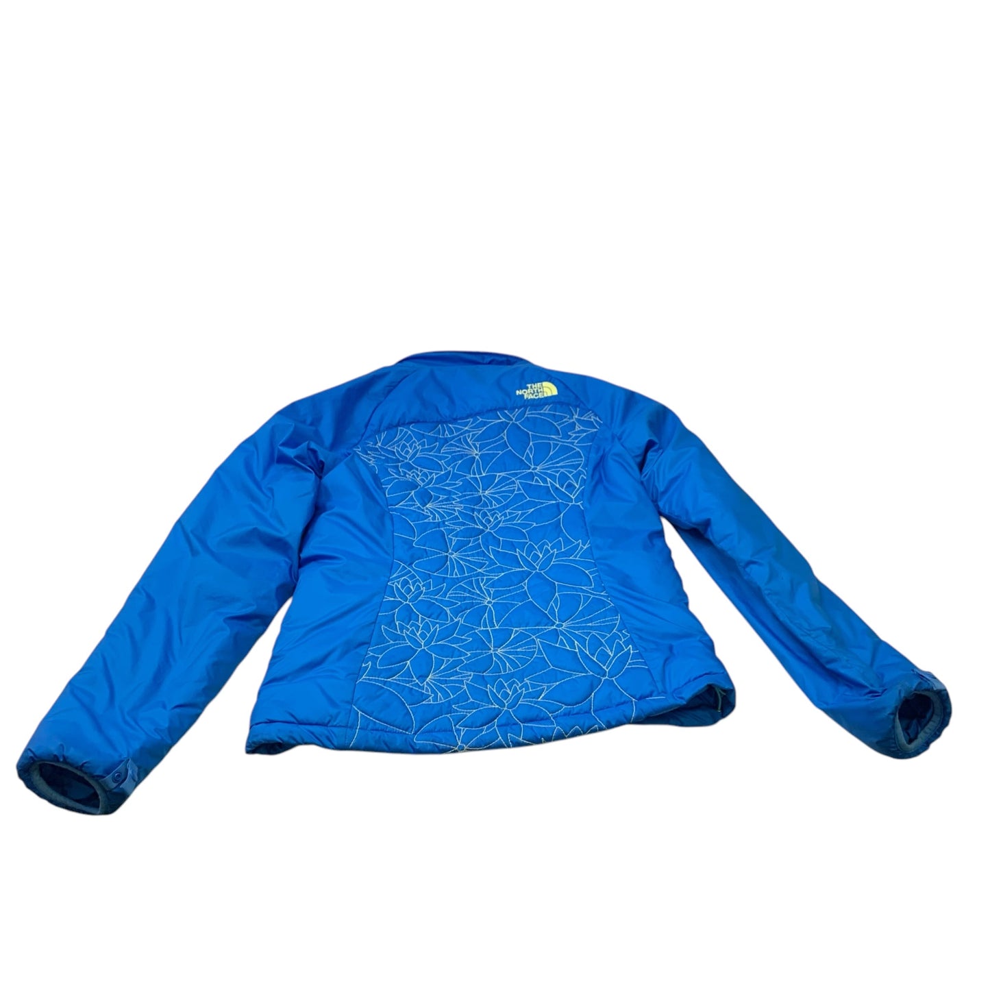 Jacket Puffer & Quilted By The North Face In Blue & Yellow, Size: S