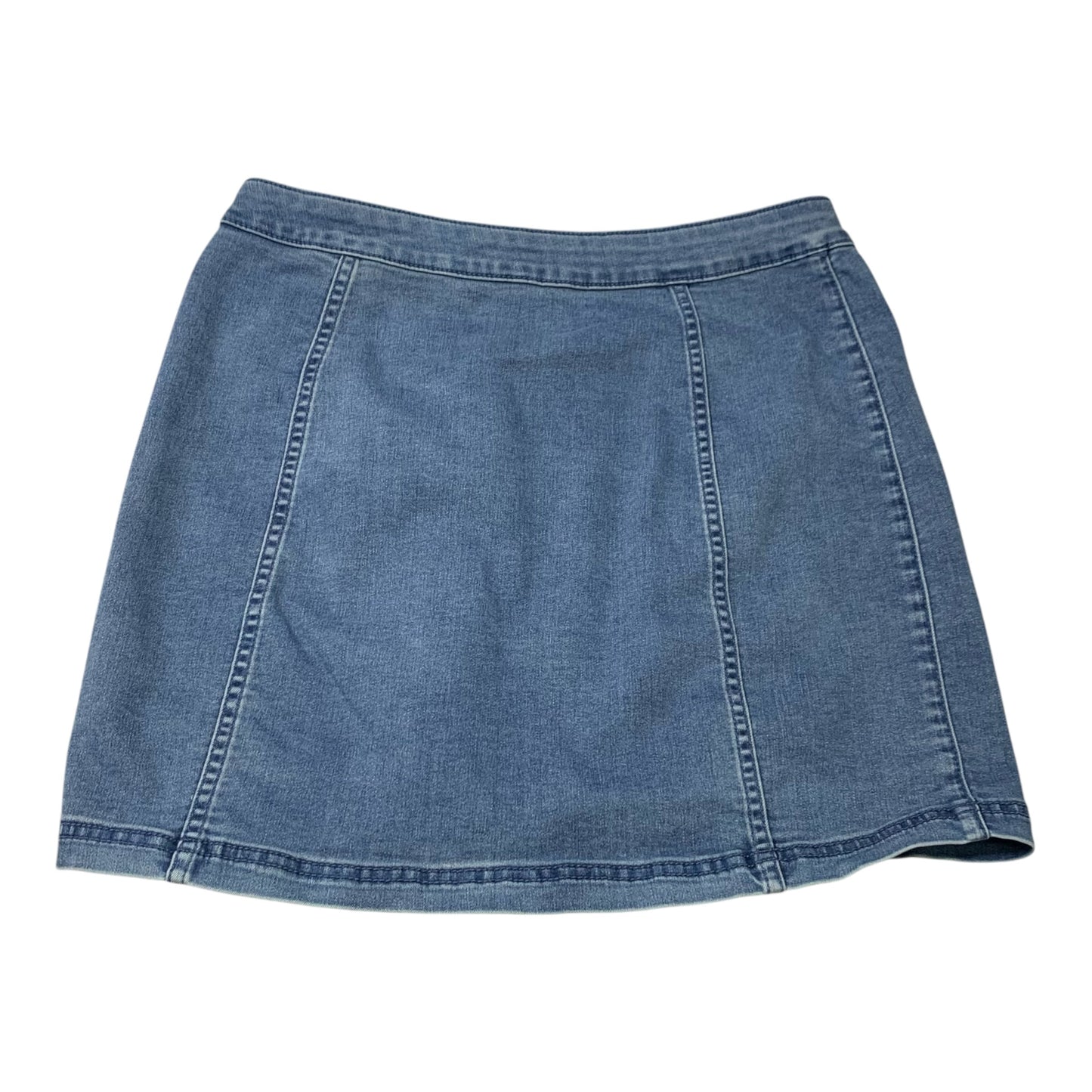 Skirt Mini & Short By Free People In Blue Denim, Size: L