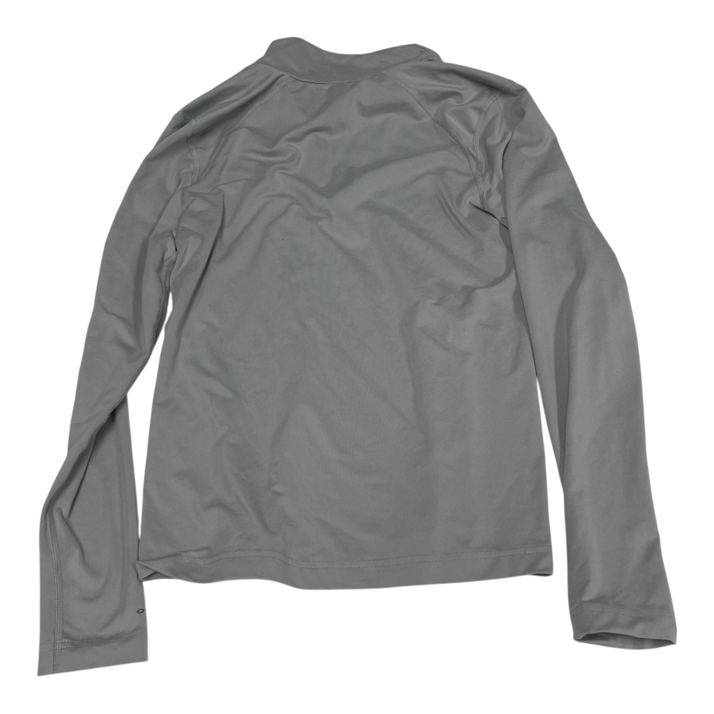 Athletic Top Long Sleeve Collar By Columbia In Grey, Size: S