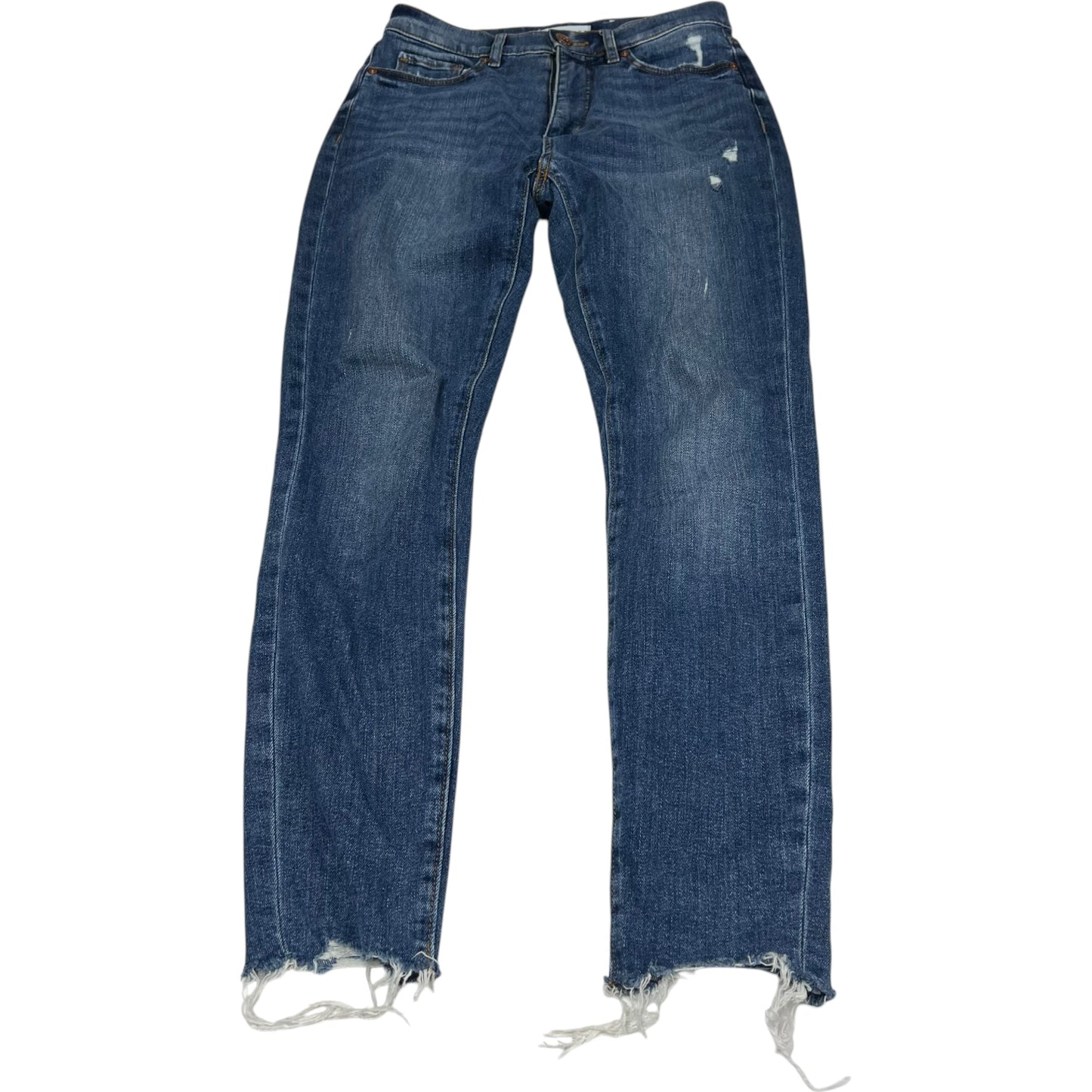 Jeans Skinny By Loft In Blue Denim, Size: 0