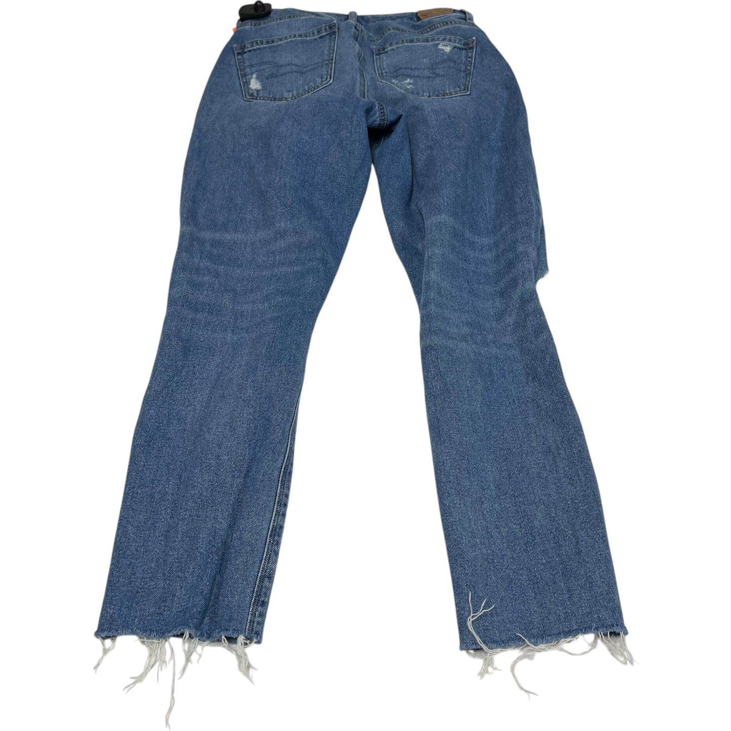 Jeans Straight By American Eagle In Blue Denim, Size: 0